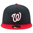 thumbnail image 2 of Men's-New Era  Navy/Red Washington Nationals 20th Anniversary 59FIFTY Fitted Hat, 2 of 4