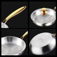 316 Stainless Steel Frying Pan Wok Pan Nonstick Cooking Fried Steak Gas