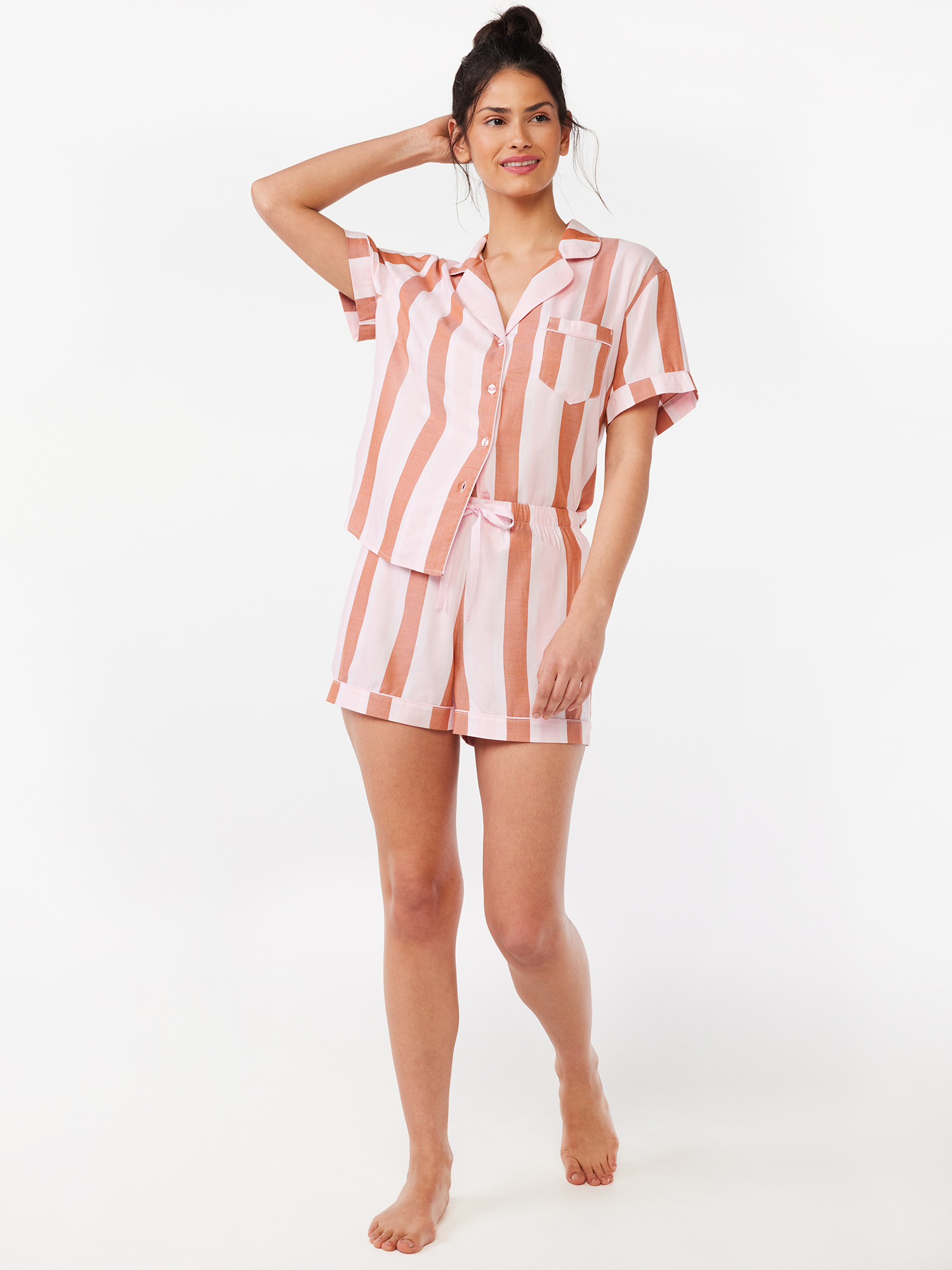 Joyspun Women's Woven Sleep Shorts, Sizes S to 3X