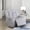 Light Gray, variant on OakvillePark Lumora Corduroy Manual Reclining Chair with Cup Holders, Dark Gray