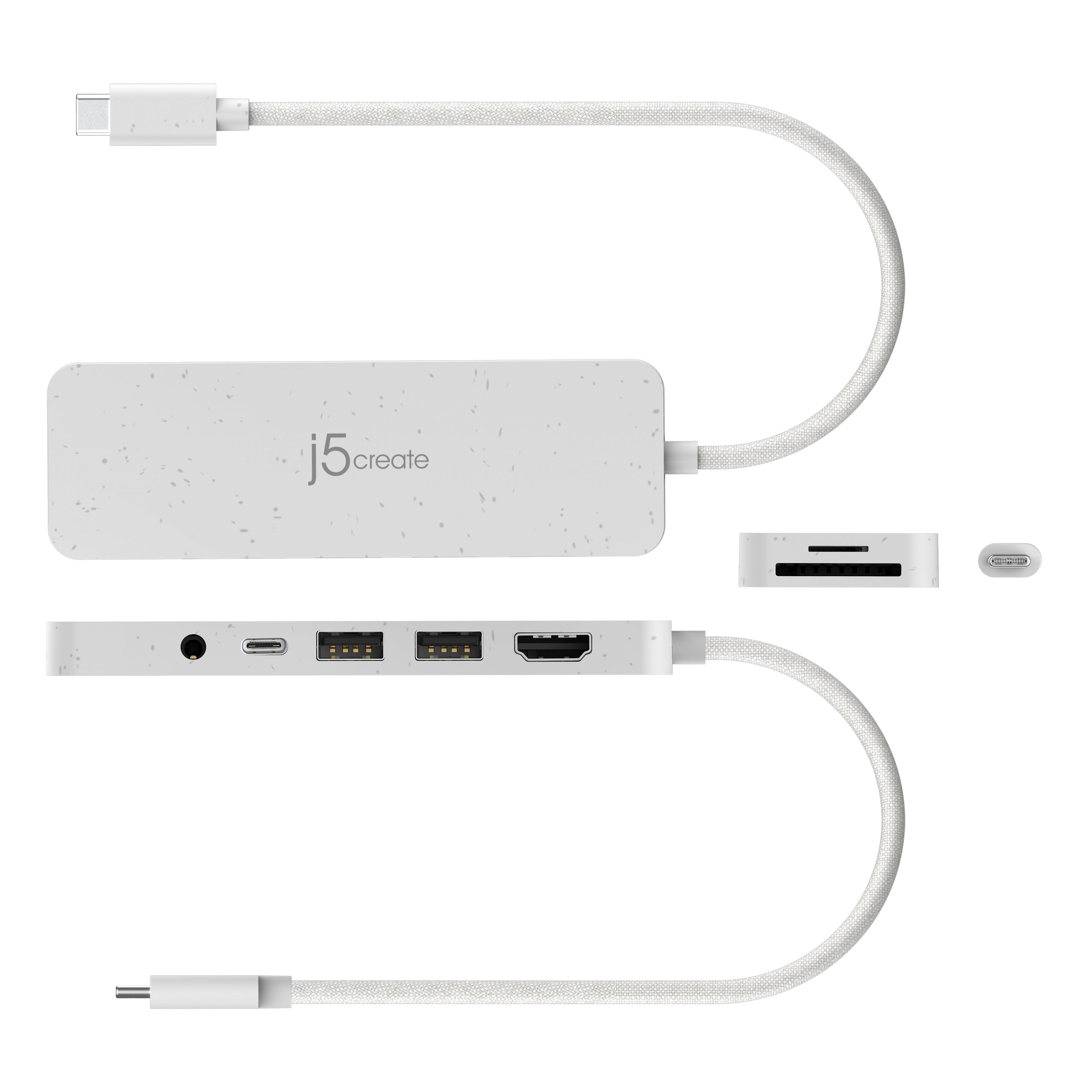 j5create USB-C Multi-Port Hub with Power Delivery, JCD373EW