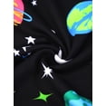 thumbnail image 4 of WIBACKER 2-Piece Summer Pajamas for Kids Boys Space Planets Short Sleeves Tee and Shorts Toddler Cool PJs Set Size 3-12Y, 4 of 12