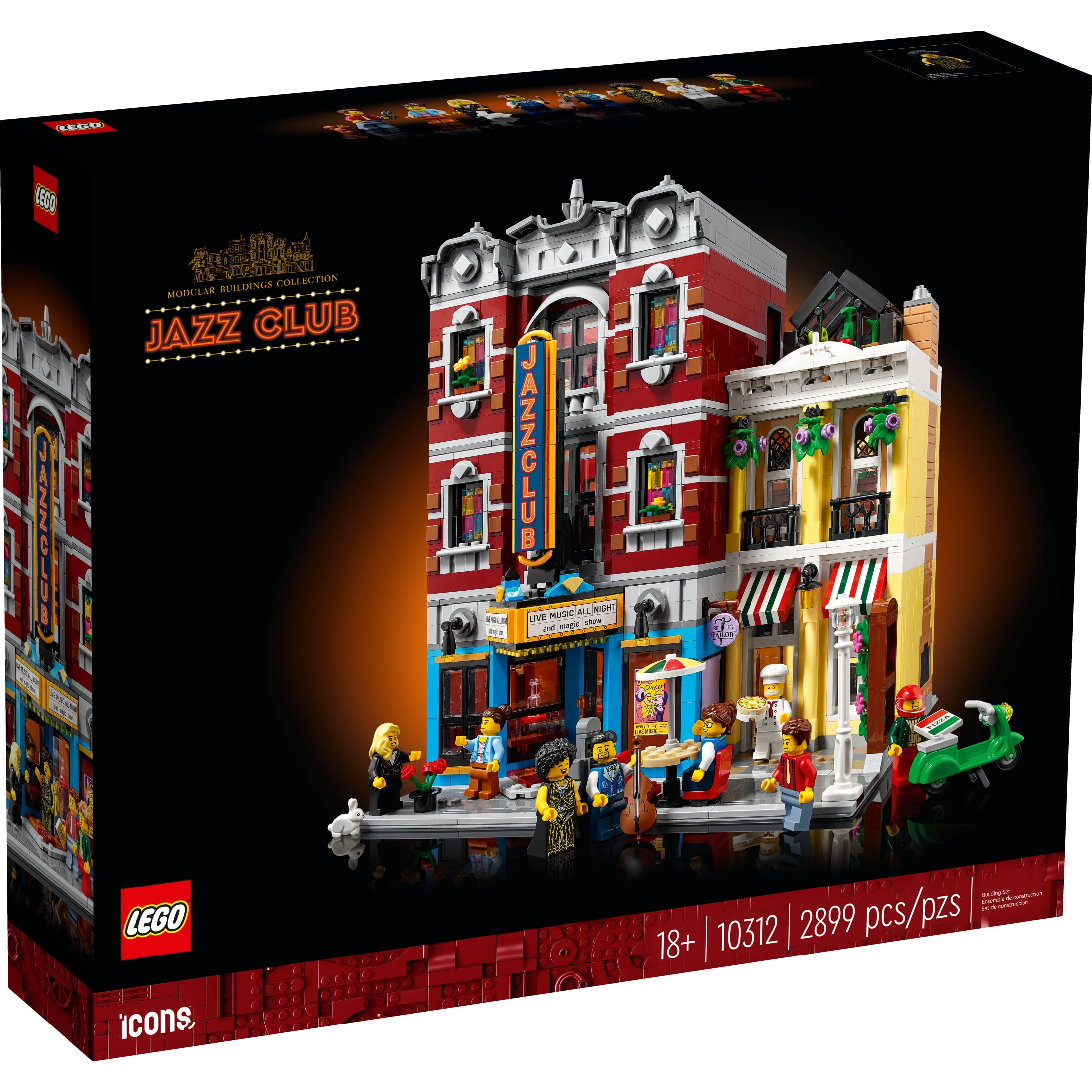 LEGO Icons Jazz Club Building Blocks for Adults - Office or Book Shelf Decor for Men & Women, Ages 18+ Years - Gifts for Birthdays - 10312