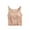 Khaki A1, variant on Antinious Women Solid Soft with Chest Pads Sleeveless Summer Sleepwear Stylish Daily Tank Top Undershirt