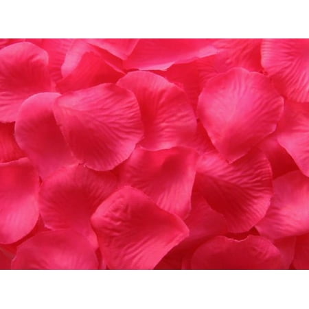 100 Hot Pink Quality Silk Rose Petals Confetti Wedding Decorations