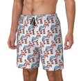 thumbnail image 1 of Balery Donkey Bañador para hombre, shorts de playa de secado rápido con entrepierna y forro de compresión-Medium, 1 of 6
