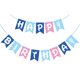 thumbnail image 1 of Guirnalda de cumpleaños Woizoeiy rosa y azul para decorar fiestas DIY, 1 of 8