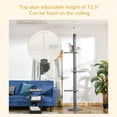 thumbnail image 3 of ZephyPaws 90"-103"Cat Tree,Floor to Ceiling Adjustable Cat Tower with Cat Scratching Post Perch,Gray, 3 of 6