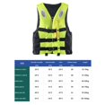 thumbnail image 3 of Almencla 360 degree Reflective Life Jacket Swimwear Swim Vest for Floating Kayaking Rafting 2XL Yellow, 3 of 8
