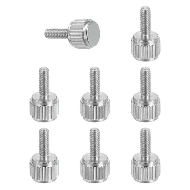 8 Pcs M2.5 x 8mm Knurled Thumb Screws, Vernier Calipers Locking Screws Bolt