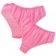 thumbnail image 1 of Bragas desechables de tela no tejida, respetuosas con la piel, para viajes, salones de belleza, unisex. Rosa, 1 of 3