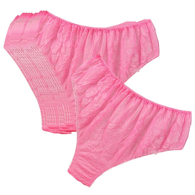 Calzoncillos desechables, tela no tejida, bragas de malla de alta elasticidad, saludables y cómodas para la piel, para acampar, viajar todos los días, Rosa SM SunniMix calzoncillos desechables