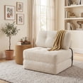 thumbnail image 5 of ELLEGNT Convertible Sleeper Chair - Folding Sofa Bed, Corduroy Cover, Pillow Back Support for Living Room or Guest Room , Beige, 5 of 10