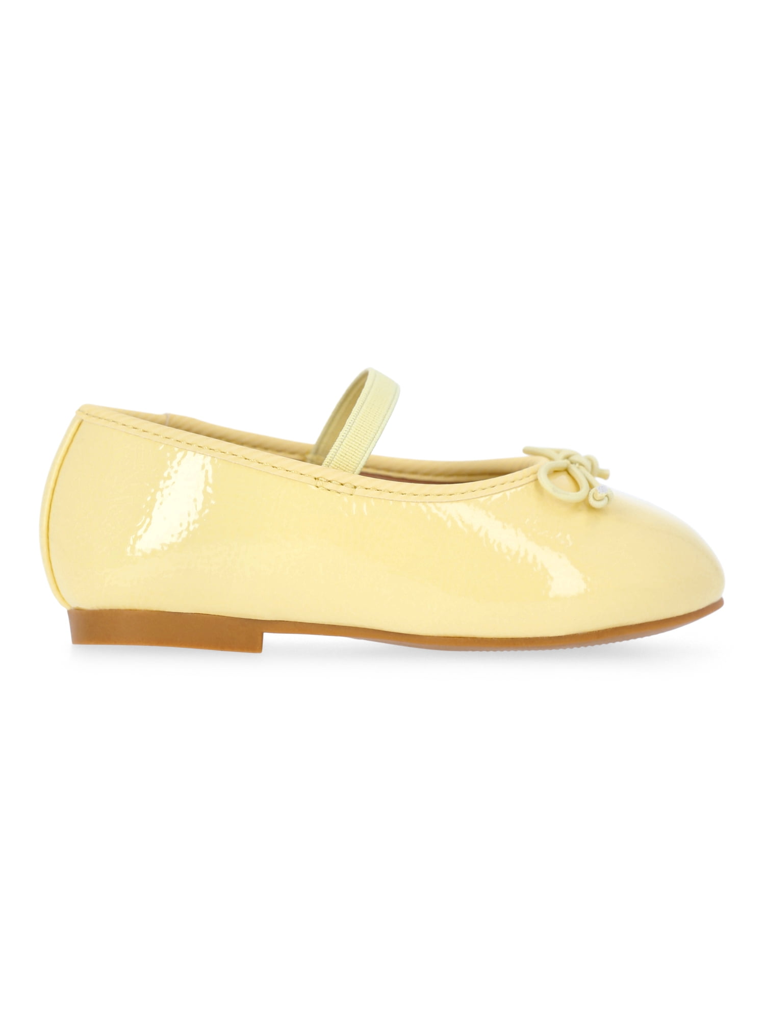 Wonder Nation Baby Girls Bow Ballet Dress Shoes
