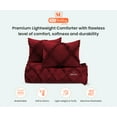 thumbnail image 3 of SGI King Diamond Ruffle Comforter Set Microfiber 3 Piece Burgundy, 3 of 5