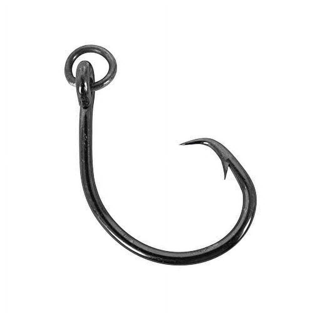 Mustad Ringed Demon Offset Circle Hook Black Nickel - R39943NP 8,0, 25 Pack Hooks