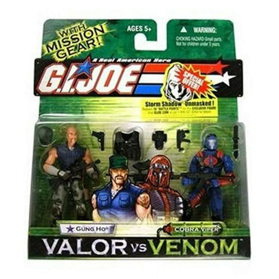 GI Joe Valor vs. Venom Gung Ho & Cobra Viper Action Figure 2-Pack