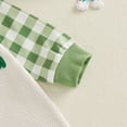 thumbnail image 6 of mgoYE Baby Girl Clothes 0-3 Months My First St Patricks Day Baby Girl Boy Outfit Cute Clover Jumpsuit Irish Romper Newborn Fall Winter Spring Clothes(White,3-6 Months), 6 of 7