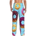 thumbnail image 3 of Xecao Donuts Men's Straight Lounge Pajama Pants: The Ultimate in Comfortable Sleepwear, 3 of 9