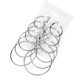 thumbnail image 3 of Sonducket 6 uds., joyería de Metal circular, pendientes de tuerca de Rock and Roll, aro Simple, gotas para los oídos exageradas Ropa, zapatos y accesorios Miscelánea plata, 3 of 6