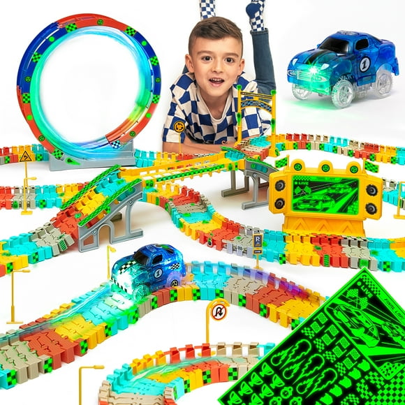 JitteryGit STEM Race Car Track Toy for Kids | Amazing Gift for Boys Girls Toddlers Ages 3 4 5 6 7