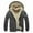 Dark Gray, variant on Men's Fleece-Lined Zip Up Hoodie - Thick Hooded Jacket Winter Warm Athletic Sweatshirt Long Sleeve Zipper Pocket Coat