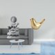 thumbnail image 2 of Estatua De Pájaro Dorado Guan Yin, Figura De Kuanyin, Escultura Animal Feng Shui, Adorno Moderno Para Decoración Del Hogar, Centro De Mesa De Buda Femenino, 2 of 8