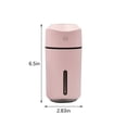 thumbnail image 3 of Mini USB Humidifier with Colorful LED Night Light - Portable Cool Mist for Bedroom, Office, and Travel, 3 of 7