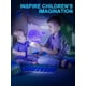 thumbnail image 3 of BaleineB - Luz nocturna para niños, lámpara de ilusión 3D, luz LED para guardería, control remoto, 16 colores cambiantes regulables, regalo de Navidad para niños y niñas, decoración para sala de estar, 3 of 3