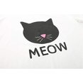 thumbnail image 3 of Pyjama d'Été pour Femmes 2 Pcs Mignon Chat, Blanc, 3 of 5