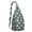 Grey, variant on Tropical Pineapple Sling Backpack – Aesthetic Hawaiian Fruit Print Crossbody Daypack for Women, Teens & Summer Lovers – Cute Pineapple & Flower Design Bag for Travel, Beach, Hiking & Vacation Vibes