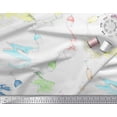 thumbnail image 2 of Soimoi polyester Crepe Fabric Brush Stroke & Wine Glass Bar Decor Fabric Printed Yard 52 Inch Wide, 2 of 3