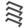thumbnail image 3 of Modern Stainless Steel Cabinet Handles, 4 Sets, Square Design For Kitchen Cupboard Or Desk Drawer, With Screws, 3 of 8