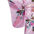 thumbnail image 4 of Jumpingount Kimono largo de satén japonés para mujer y niña, Yukata, foto, disfraz de Cosplay Disfraces de disfraces rosa, 4 of 6