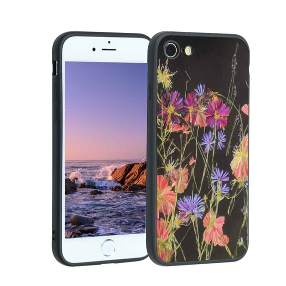 Compatible with iPhone 8 Phone Case, Wildflowers-9-2 Case Men Women, Flexible Silicone Shockproof Case for iPhone 8