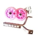 thumbnail image 4 of 2 ruedas de entrenamiento para bicicleta para niños, soporte para bicicleta, ruedas traseras. rosa, 4 of 8
