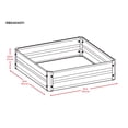 thumbnail image 4 of Arrow GROW IT 40 x 40 x 1 ft Galvanized Raised Bed Garden, 4 of 12
