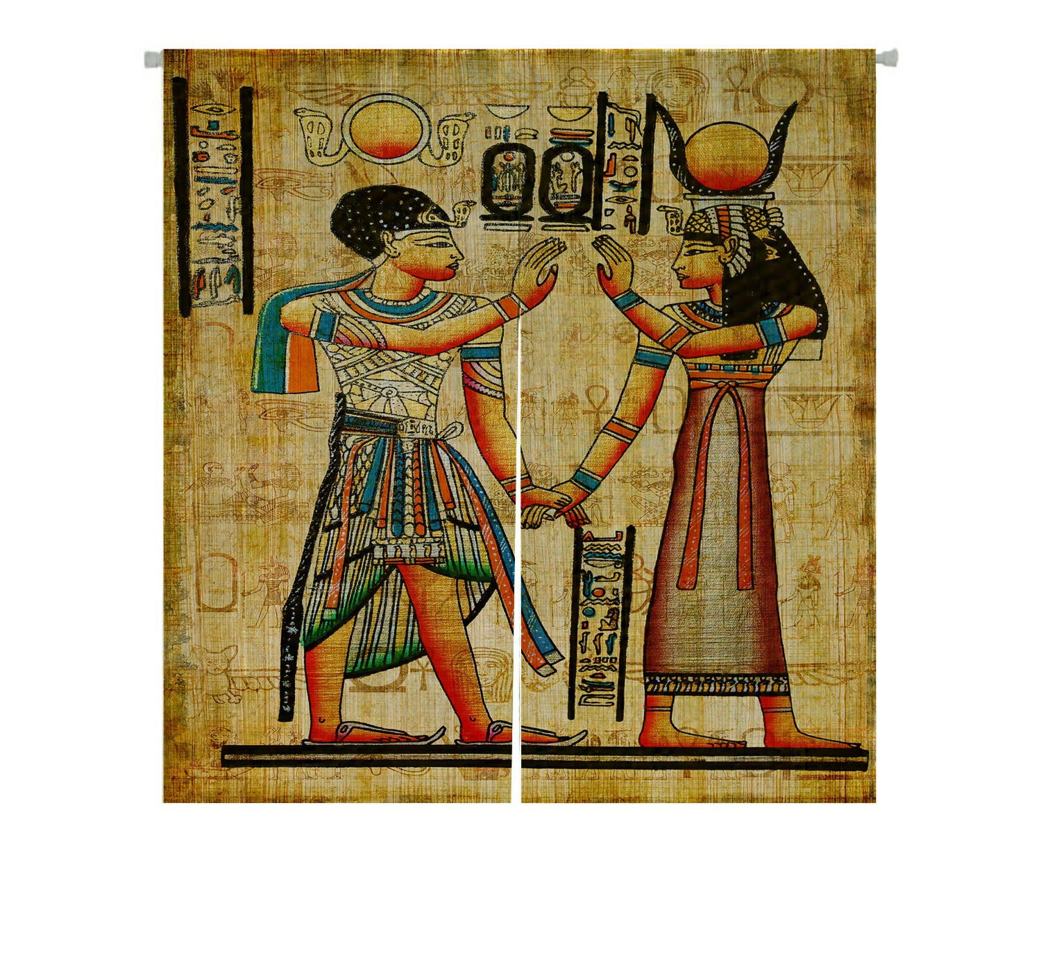 ABPHQTO Ancient Egyptian Papyrus Japanese Noren Curtain Doorway Door