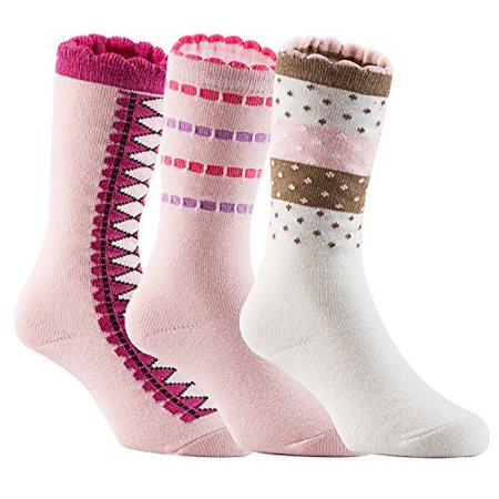 

Lian LifeStyle Charming Baby Children 6 Pairs Knee High Cotton Socks Durable Cozy and Fancy With a Wide Range Color ZM02 - Girl Color(D)