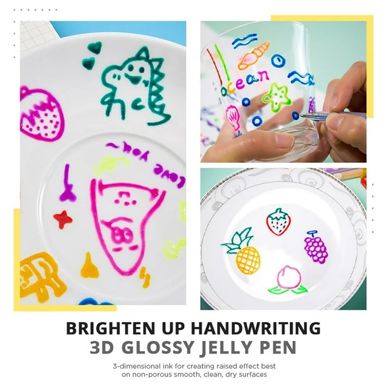 6pcs 3D Jelly Pen