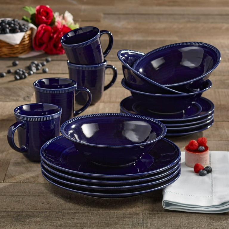 Indigo dinnerware cheap