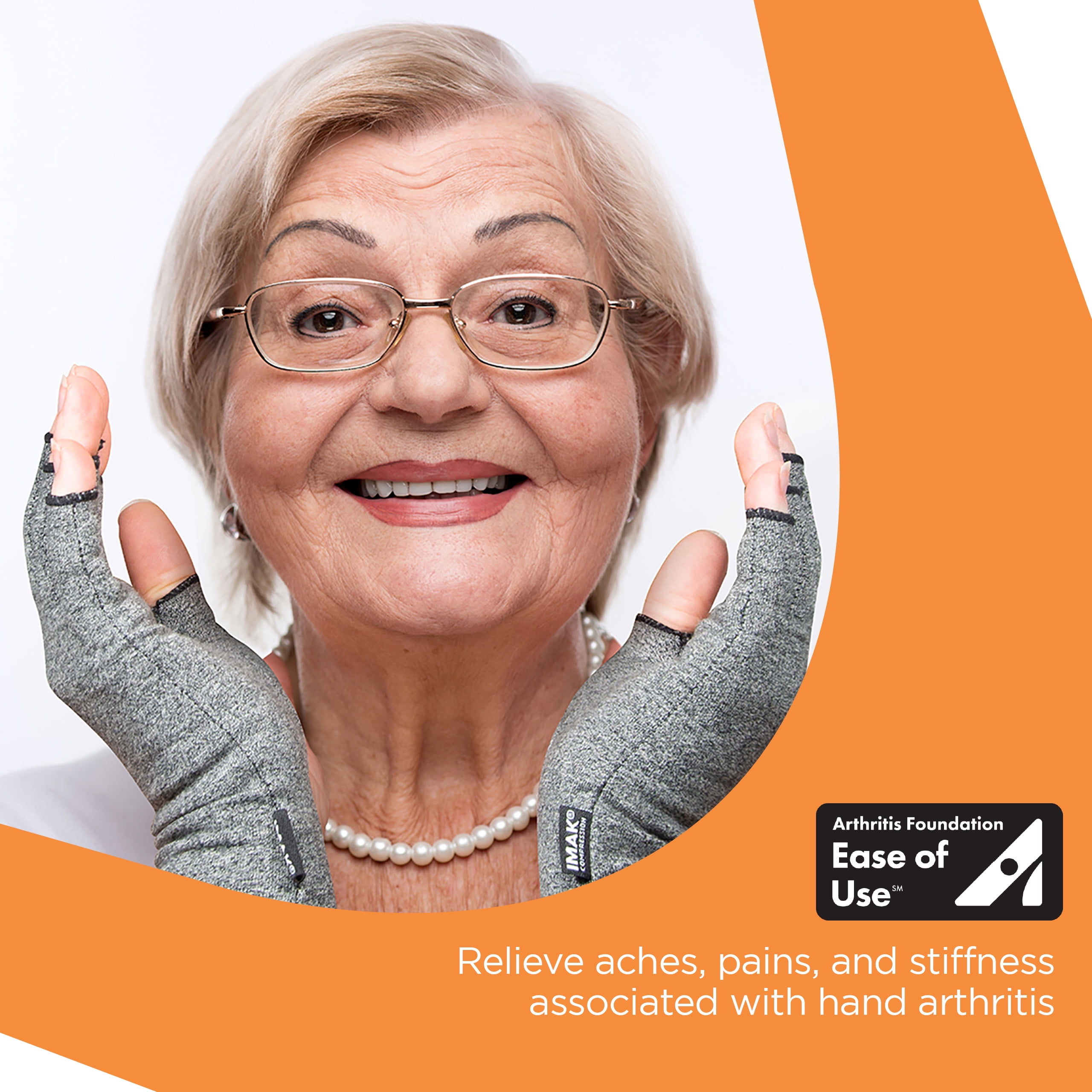(2 pack) IMAK Arthritis Glove ''Extra-Small,1 Count''