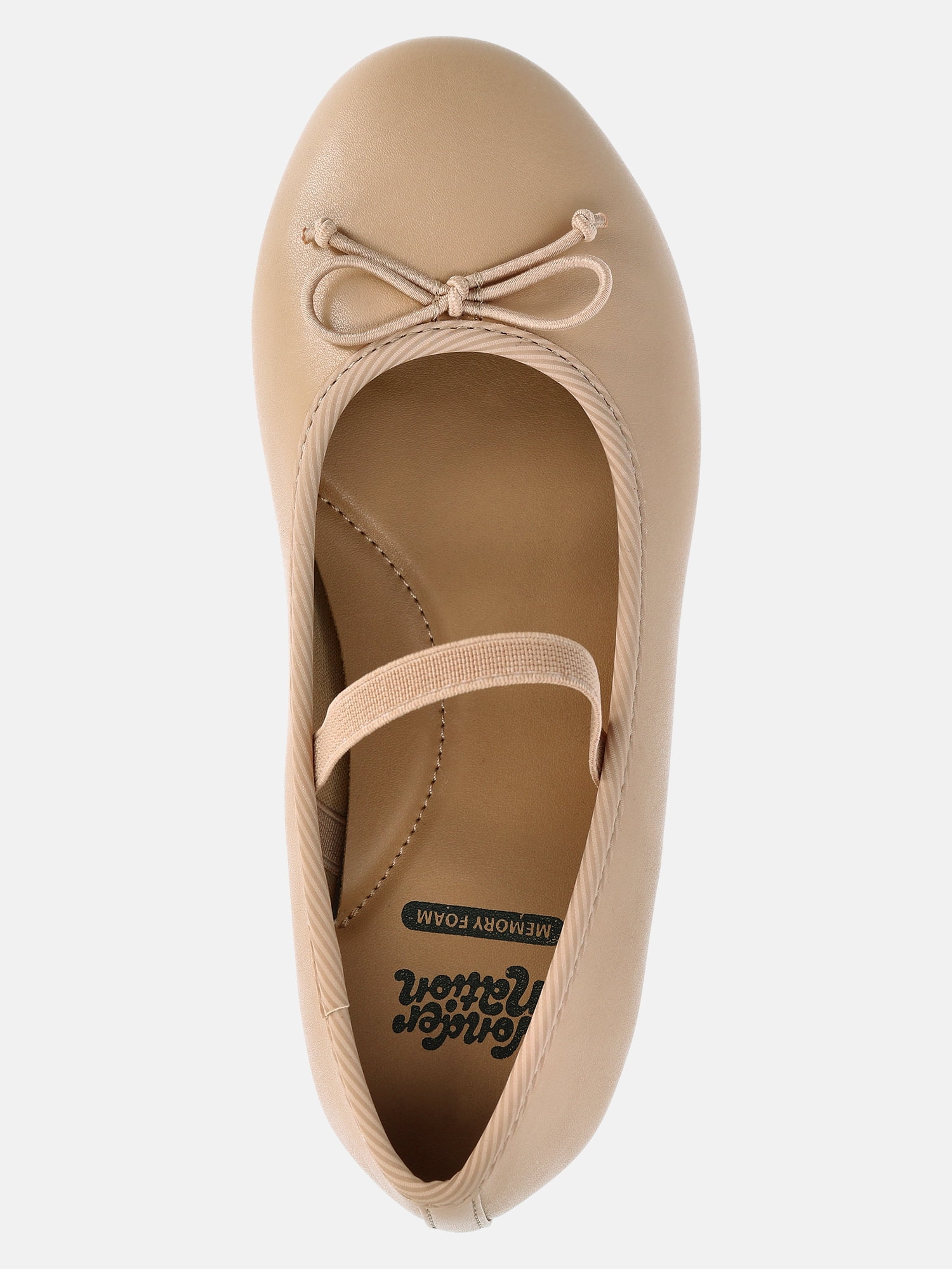 Wonder Nation Little and Big Girls Bow Ballet Dress Shoes
