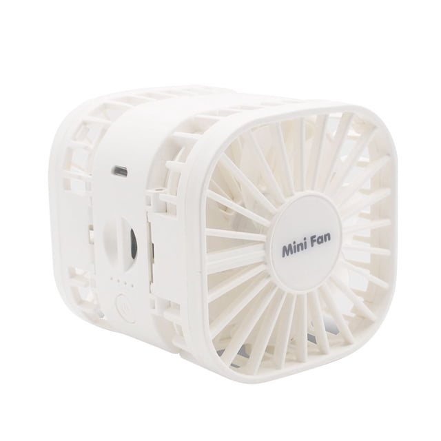 Ventilador eléctrico de dos cabezas Ventilador ajustable de escritorio portátil plegable portátil de verano con 3 engranajes de viento seitruly HA6978-01B
