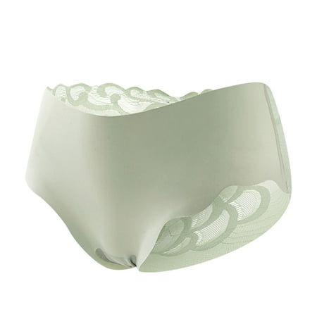 

Womens Lace Panties Green Cutout Briefs 1-Pack