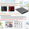 Large Checkered Induction Cooktop Mat Black 20.8 X 24 In - Walmart.com