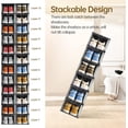 thumbnail image 5 of 10 Pack Shoe Boxes Stackable, Upgraded Sturdy Storage Boxes with Clear Magnetic Door, Multifunctional Sneaker Organizer Fit up to US Size 12 (13.8”x 9.84”x 7.1”), 5 of 7