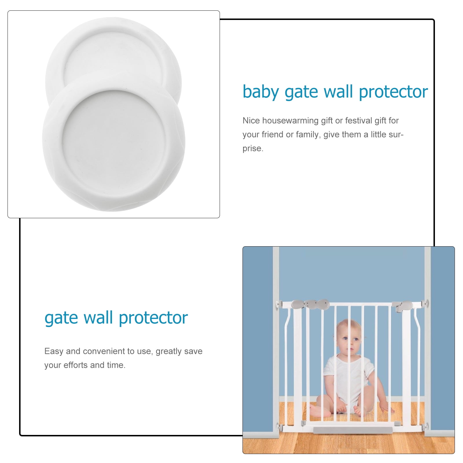 Baby gate best sale wall protector walmart