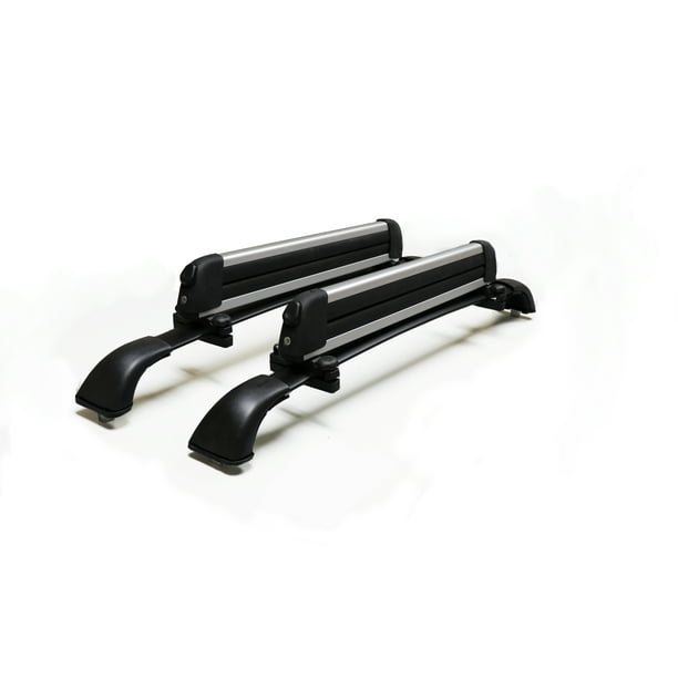 BrightLines Roof Rack Cross Bars Ski Rack Combo Compatible with Toyota