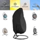 thumbnail image 3 of Funda para silla colgante de jardín de mimbre de ratán, impermeable, funda protectora para silla colgante, resistente al agua y al polvo, 190 x 115 cm (negro), 3 of 5